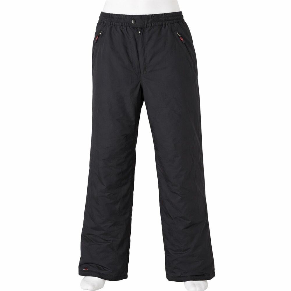 Obermeyer Mens Black Elastic Waist Insulated Softshell Ski Snow Pant L Long